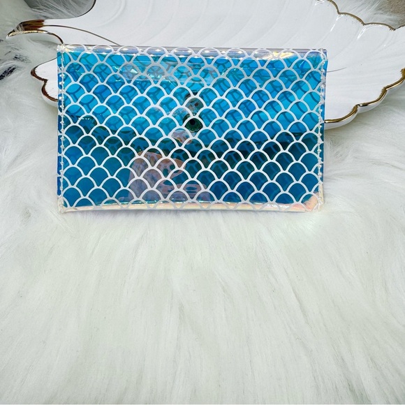 Holographic Iridescent Clear Card Case Wallet - Picture 6 of 8